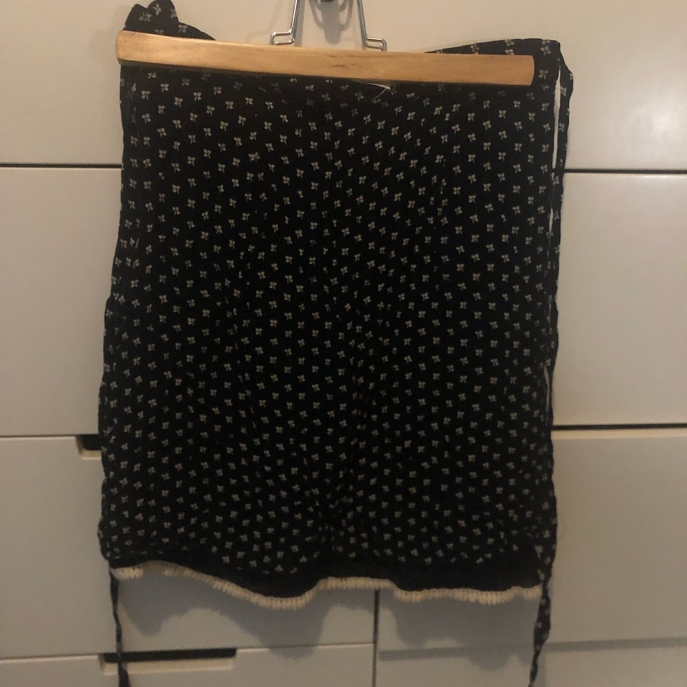 Italian black lined mini skirt by Georgia Grati